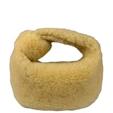 Bottega Veneta Yellow Shearling Mini Jodie Bag
