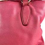 Miu Miu Pink Leather 2Way Tote Bag