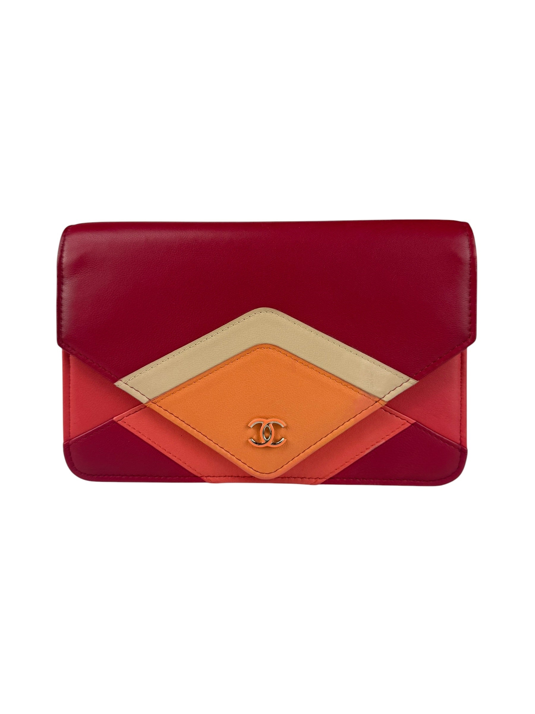 Chanel Pink Leather Wallet on Chain Crossbody Bag 2017