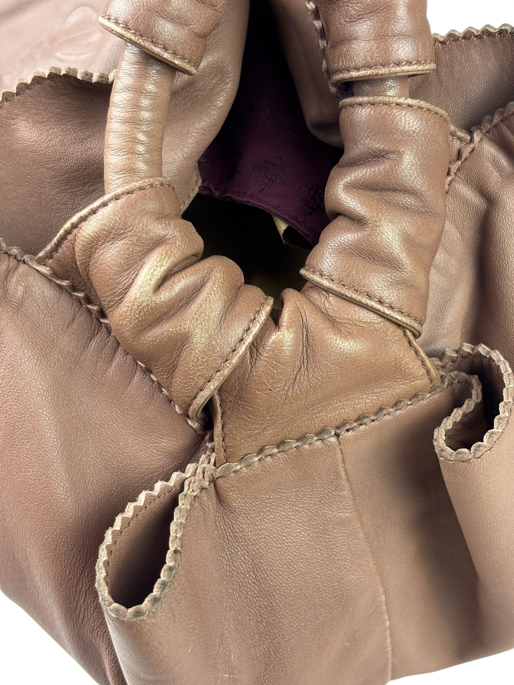Loewe Dusty Rose Pink Leather Nappa Aire Handbag