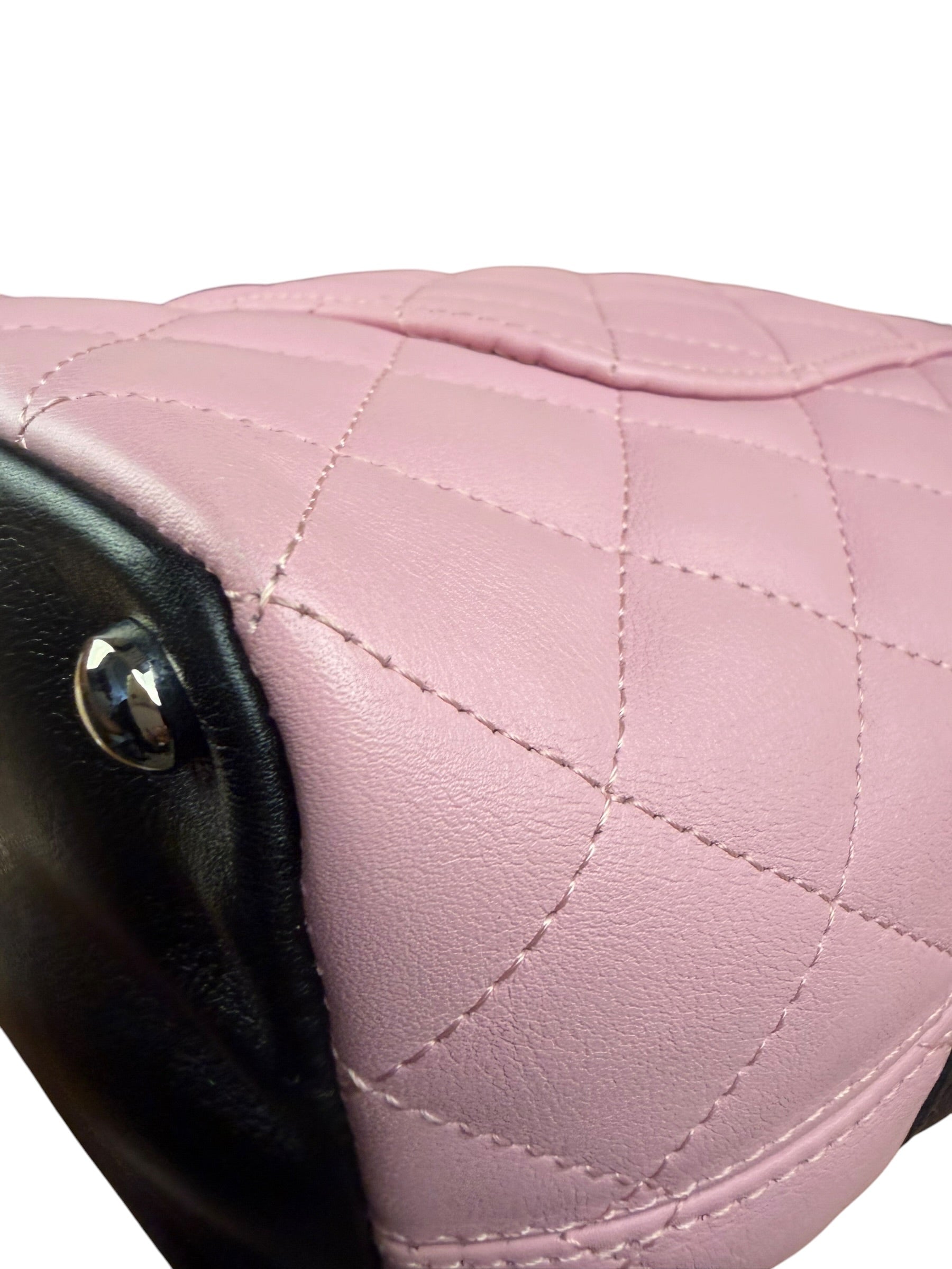 Chanel Black/Pink Cambon Quilted Leather Tote Bag 2004