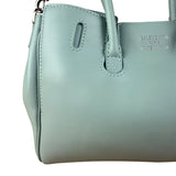 Balenciaga Blue Leather Mini Bel Air Carry All Two-Way Bag