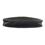 Gucci Black Leather GG Emblem Hobo Bag