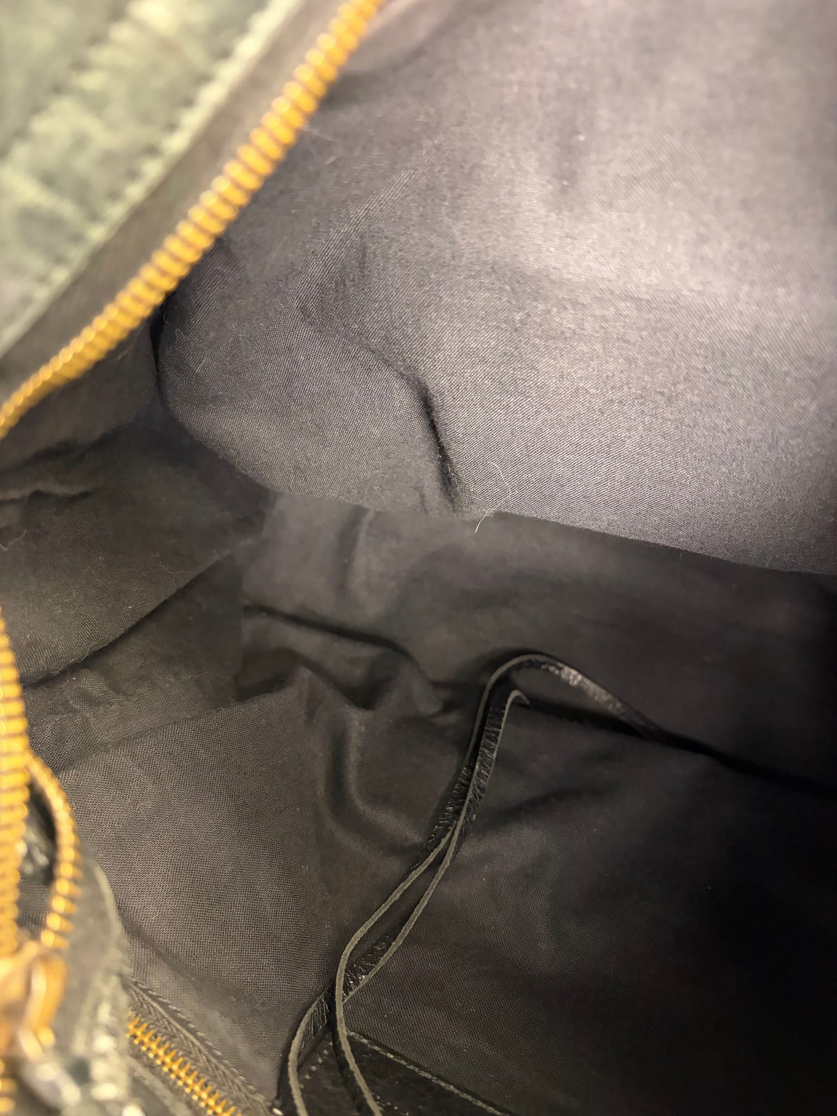 Blanciaga Black Lambskin Velo Moto Handbag
