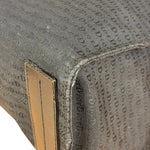 Christian Dior Vintage Black Logo Print Canvas Tote