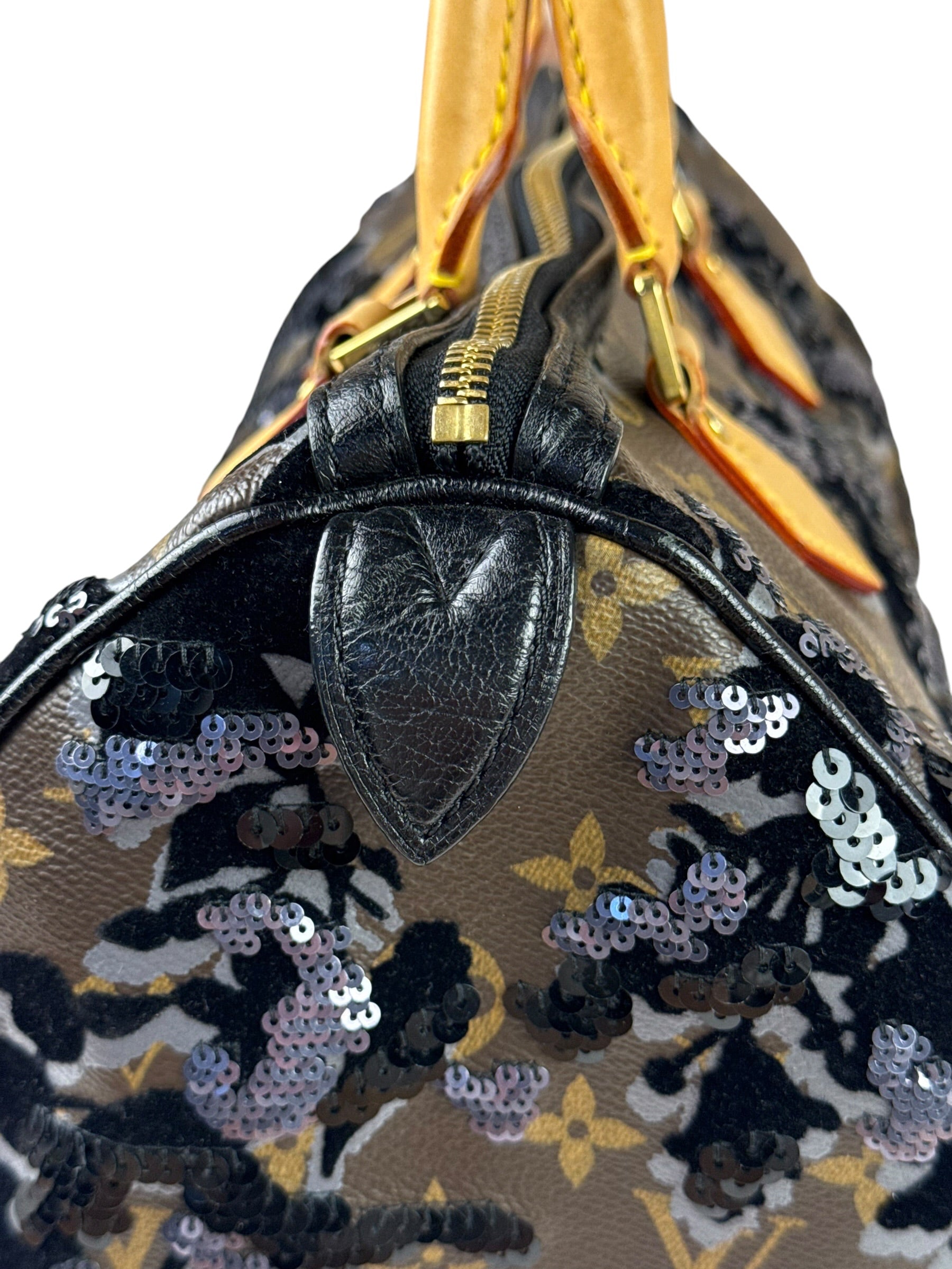 Louis Vuitton Limited-Edition Monogram Fleur De Jais Speedy 30