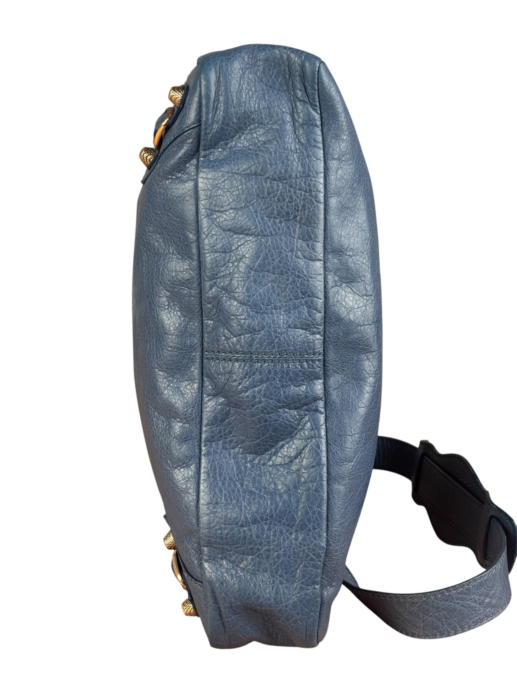 Balenciaga Light Blue Arena Leather Classic Le City