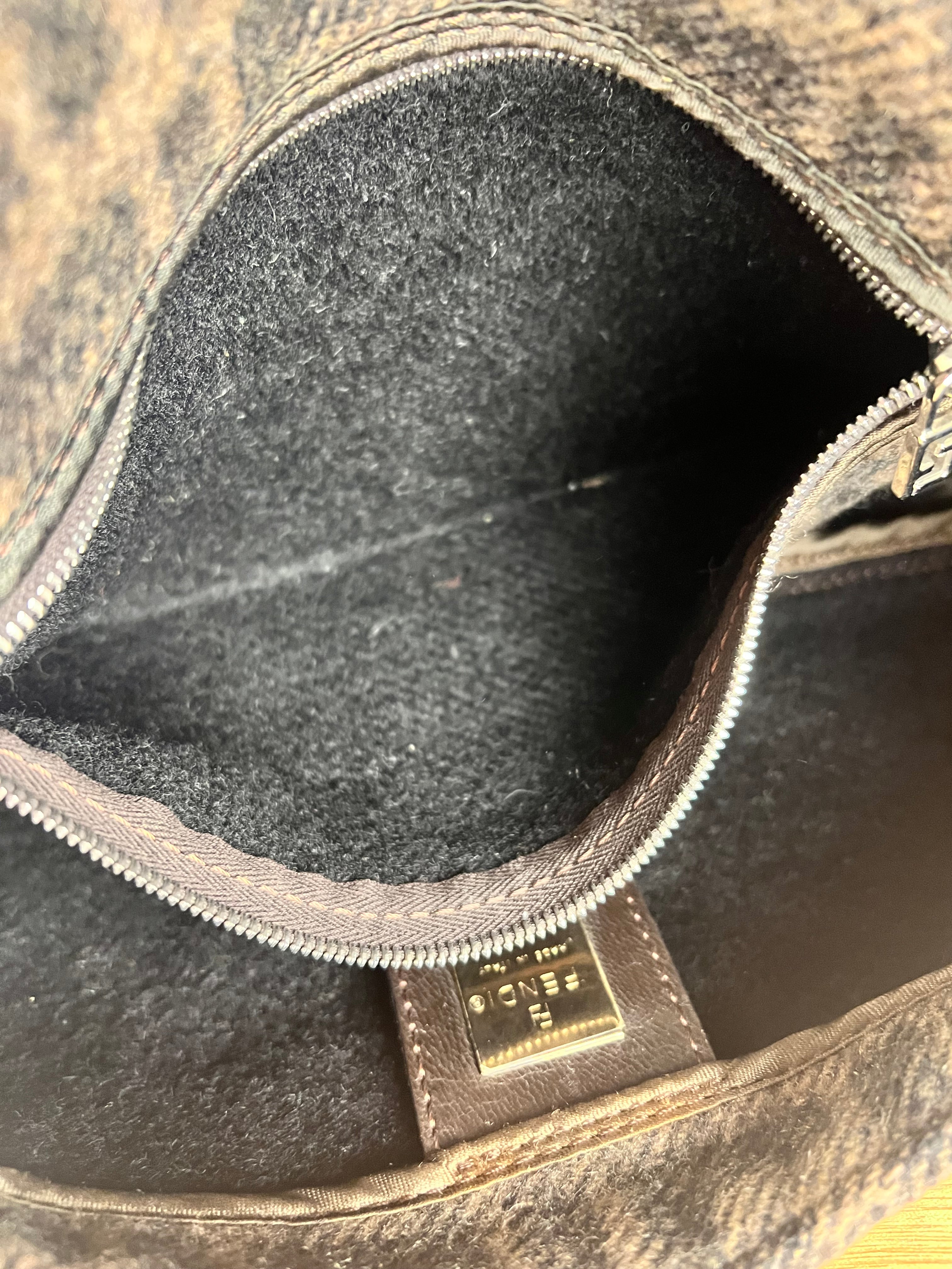 Fendi Wool Zucca Baguette