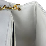 Chanel White Lambskin Diana Bijoux Flap 1992