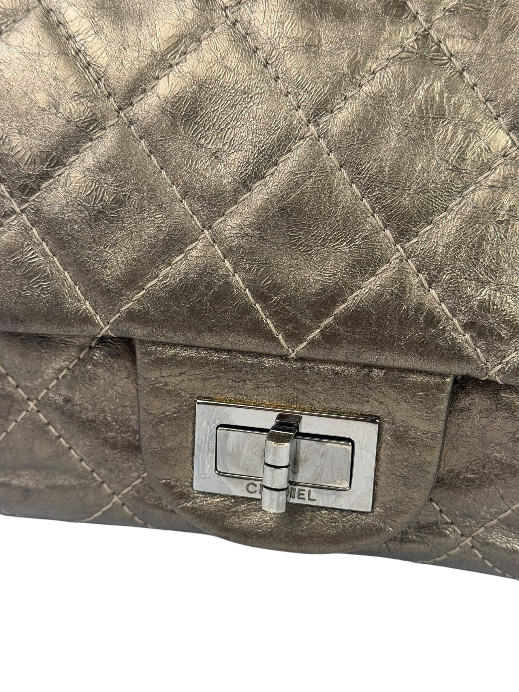 Chanel Metallic Quilted 2.55 Reissue Large Double Flap Bag '06-'08