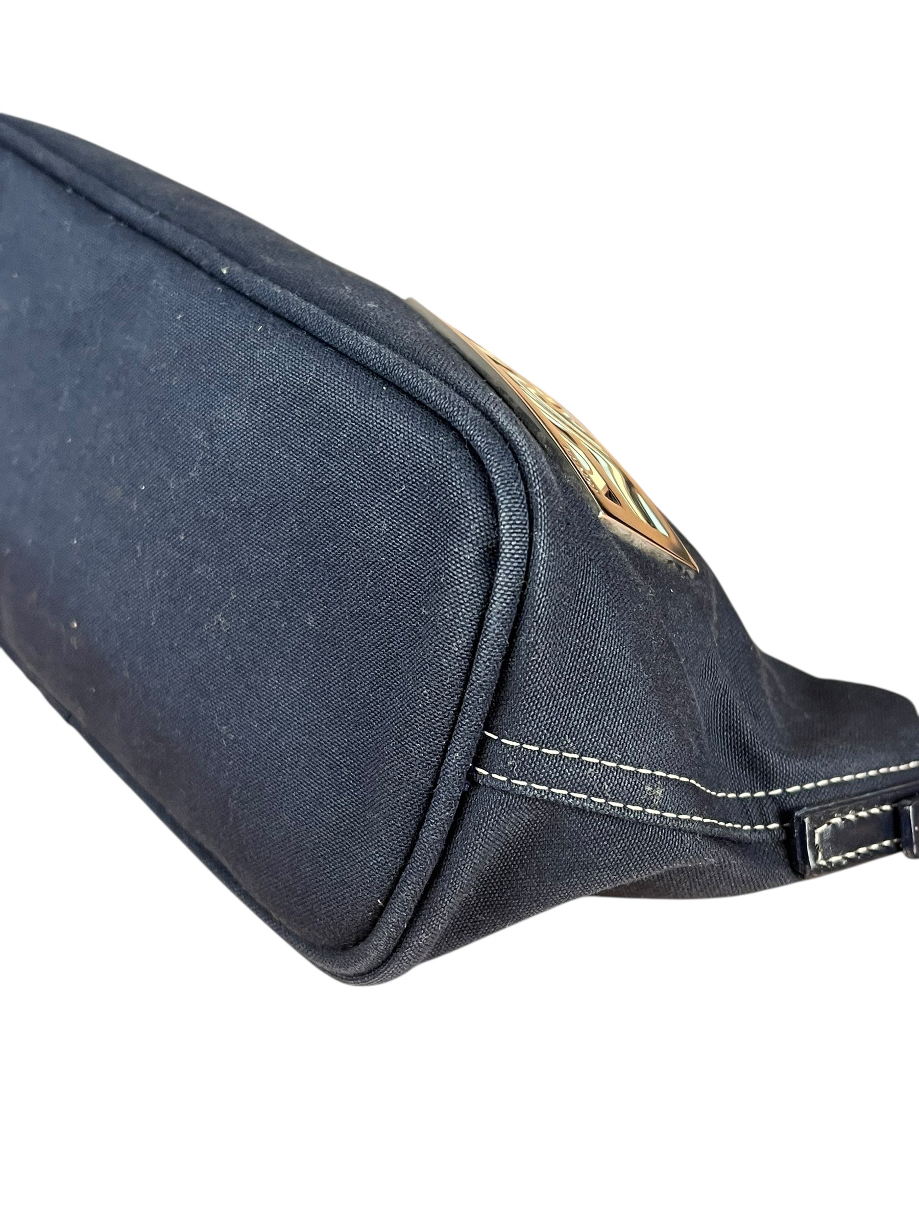 Fendi Vintage Navy Wave Buckle Pochette