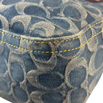 Coach Signature Blue Jacquard Denim Soft Tabby Shoulder Bag