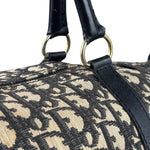 Christian Dior Vintage Black Trotter Boston Bag