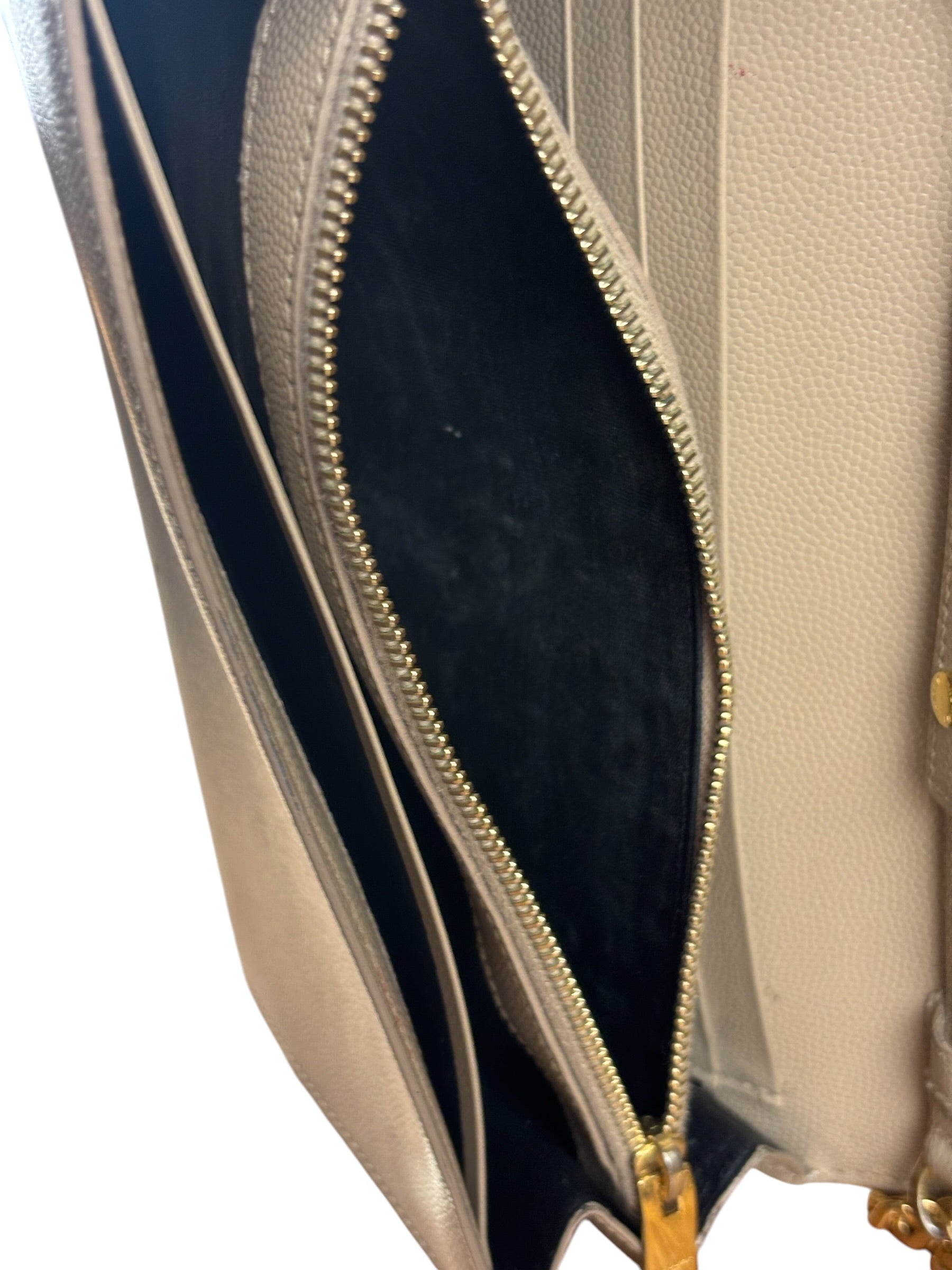 Yves Saint Laurent Cream Embossed Leather KateCrossbody Bag