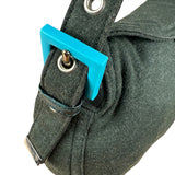 Fendi Green FF Cotton Baguette