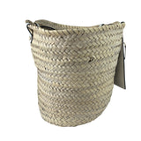 Versace Leather Trim Basket Bag