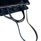 Fendi Black Patent Leather 2Jours Handbag