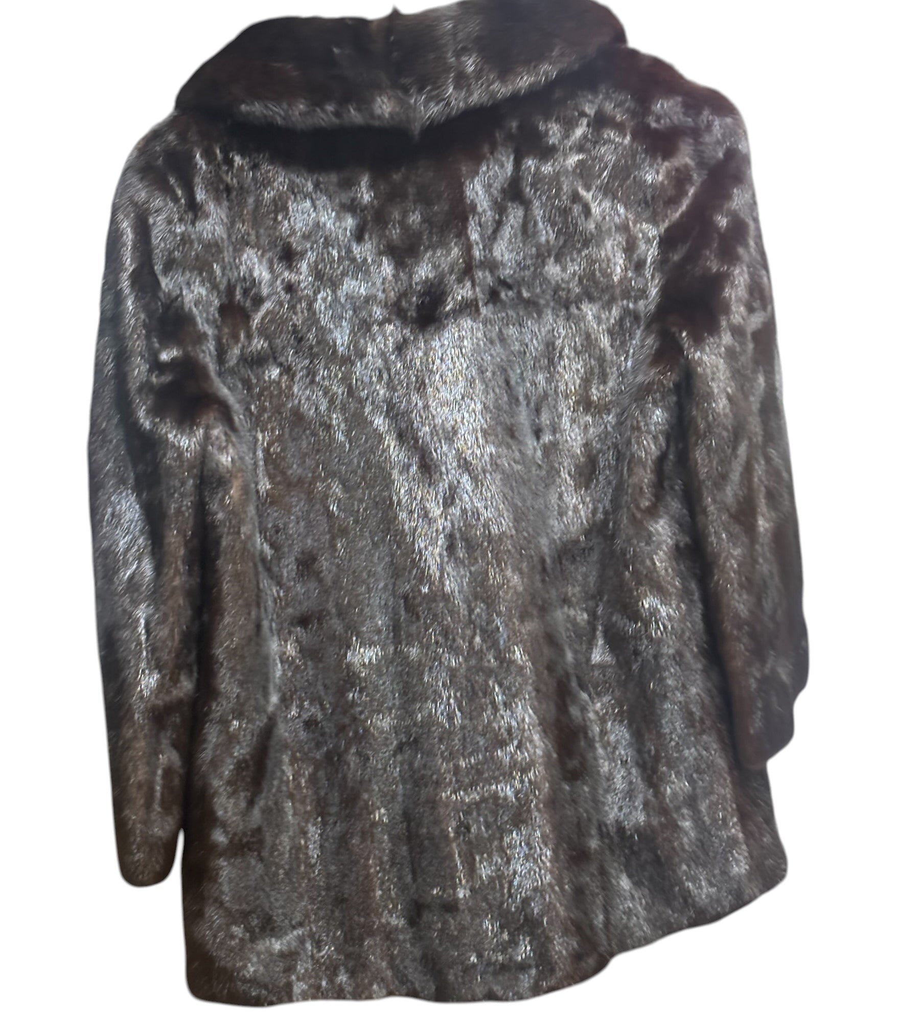 Vintage Brown Mink Fur Coat