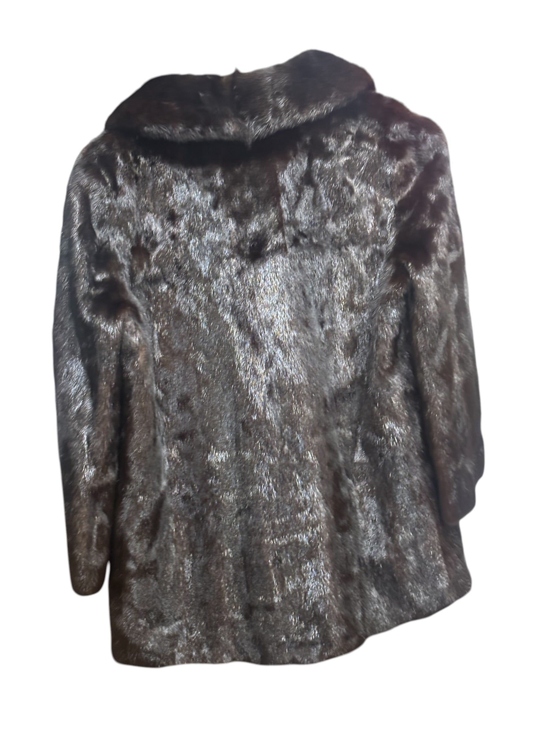Vintage Brown Mink Fur Coat