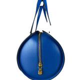Louis Vuitton Blue Epi Soufflot Handbag