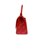 Balenciaga Red Leather Hourglass XS Rhinestones Two-Way Bag