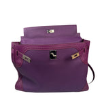 Hermes Kelly 35 Purple Ghillies Swift Togo Leather Handbag 2015