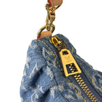Louis Vuitton Blue Denim/Leather Trim Pochette