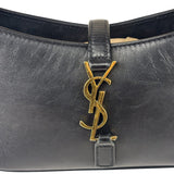 Yves Saint Laurent Black Leather Mini Le 5 À 7 Hobo Bag