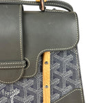 Goyard Mini Grey Goyardine Saigon Top Handle Bag