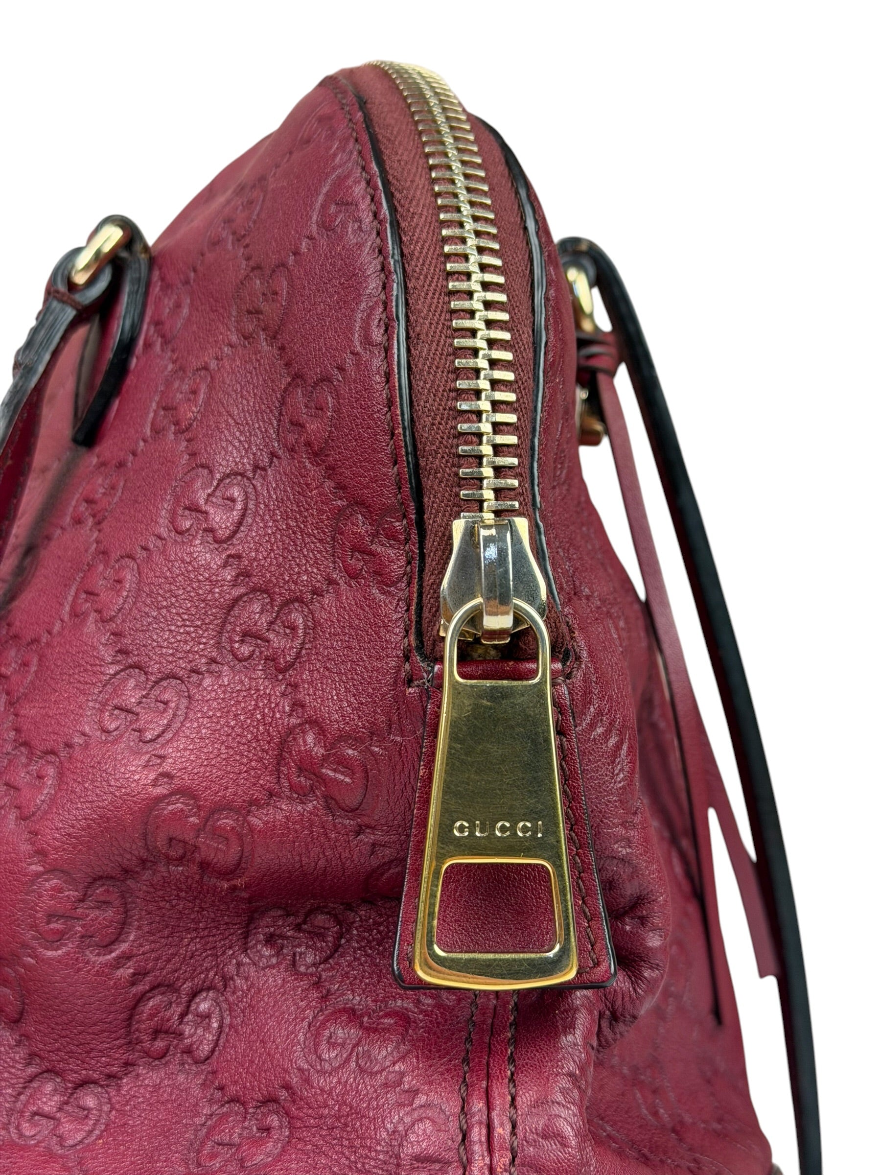 Gucci Ruby Red Bree Dome Tote
