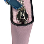 Salvatore Ferragamo Bubble Gum Calfskin Compact Zip-Around Wallet