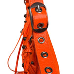 Balenciaga Orange Leather XS Le Cagole Shoulder Bag