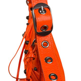 Balenciaga Orange Leather XS Le Cagole Shoulder Bag