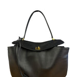 Balenciaga Medium Rodeo Leather 2Way Handbag Black