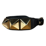 Valentino Stud Pyramid Leather Bracelet