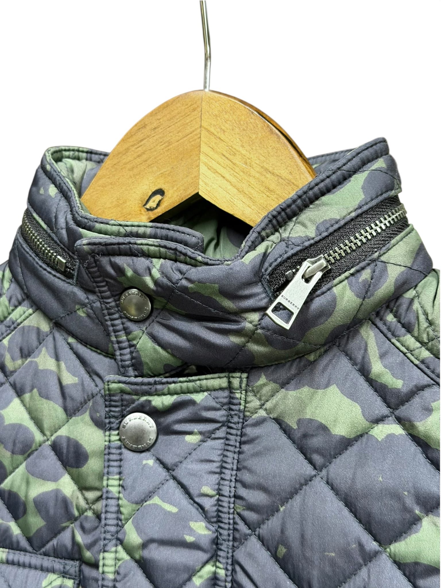 Burberry Kids Camo Quilted Puffer Jacket