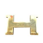 Hermes H Constance Polished Belt Buckle Gold