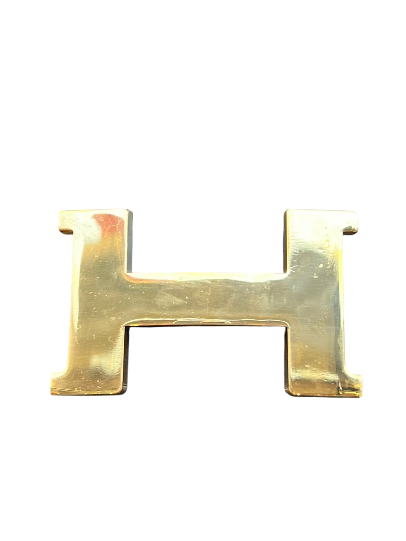 Hermes H Constance Polished Belt Buckle Gold