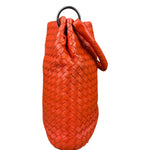 Bottega Veneta Sunset Orange Intrecciato Leather Hobo Tote