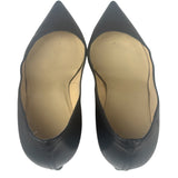 Christian Louboutin Black Leather Agneska Wave Pump