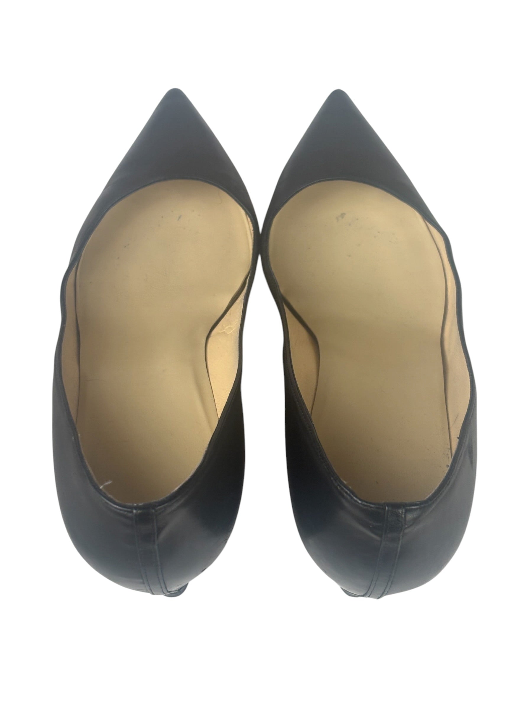 Christian Louboutin Black Leather Agneska Wave Pump
