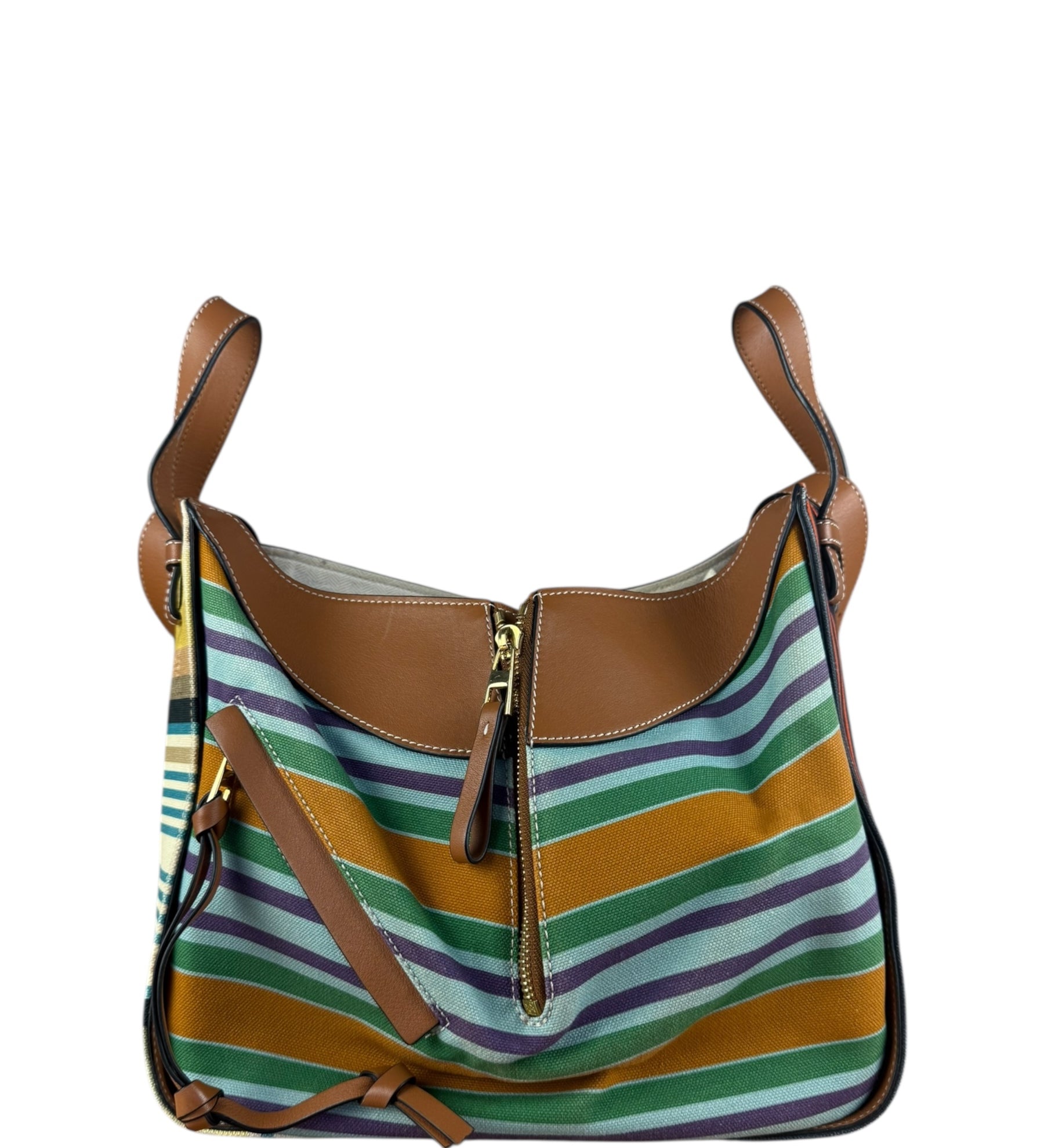 Loewe Small Striped Multicolor Hammock Bag