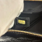 Chanel Metallic Gold/Black Leather Small Gabrielle Hobo Bag 1992