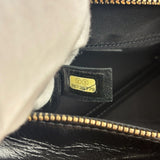 Chanel Metallic Gold/Black Leather Small Gabrielle Hobo Bag 1992