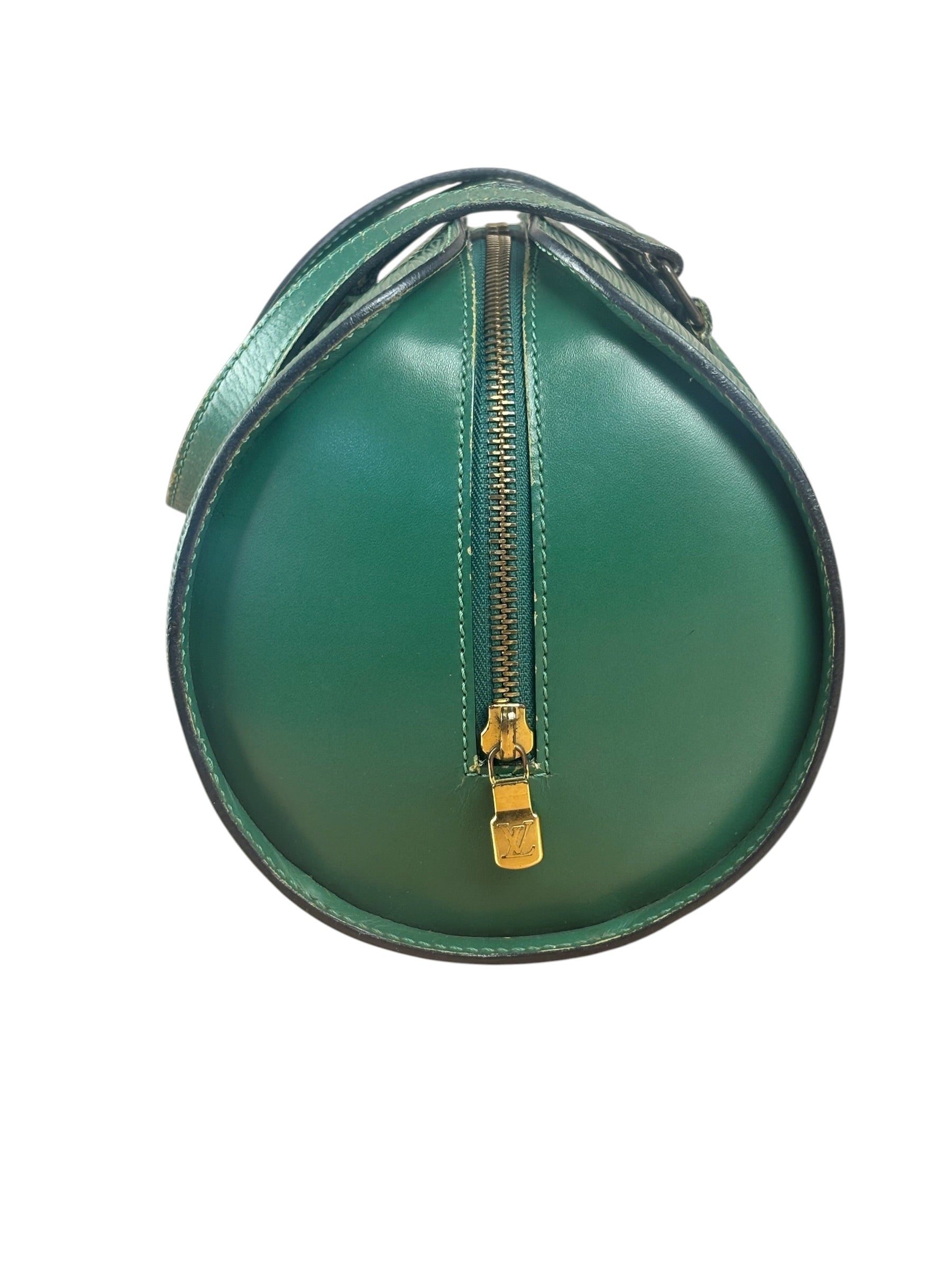 Louis Vuitton Green Epi Soufflot Handbag
