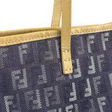 Fendi Purple Denim Roll Zucchino Tote