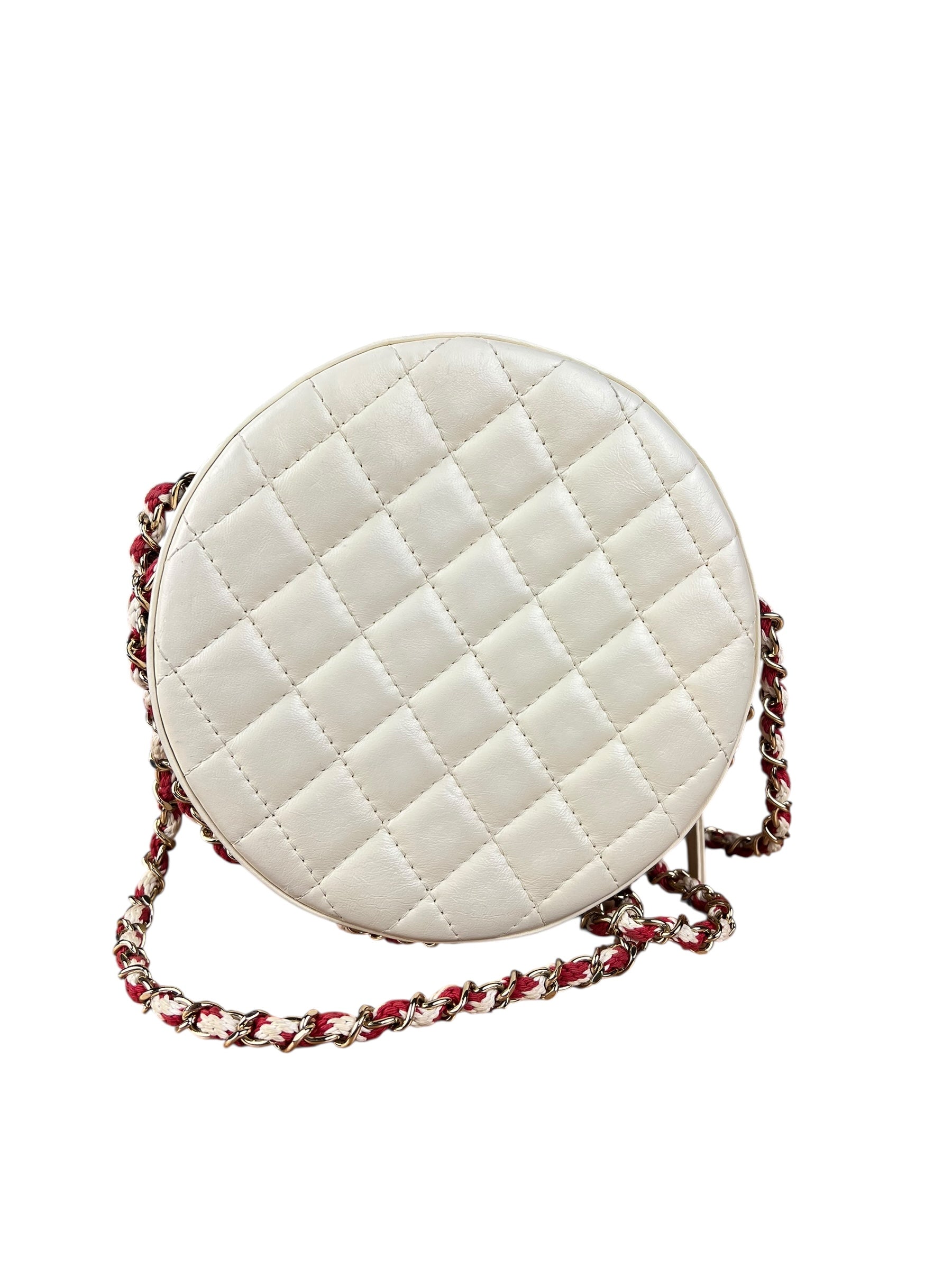 Chanel Limited Edition Lifesaver Round Crossbody Red