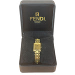 Fendi 730-L Gold Played Champagne Dial Tank