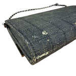 Chanel Denim Chocolate Bar Chain Flap Bag 2002