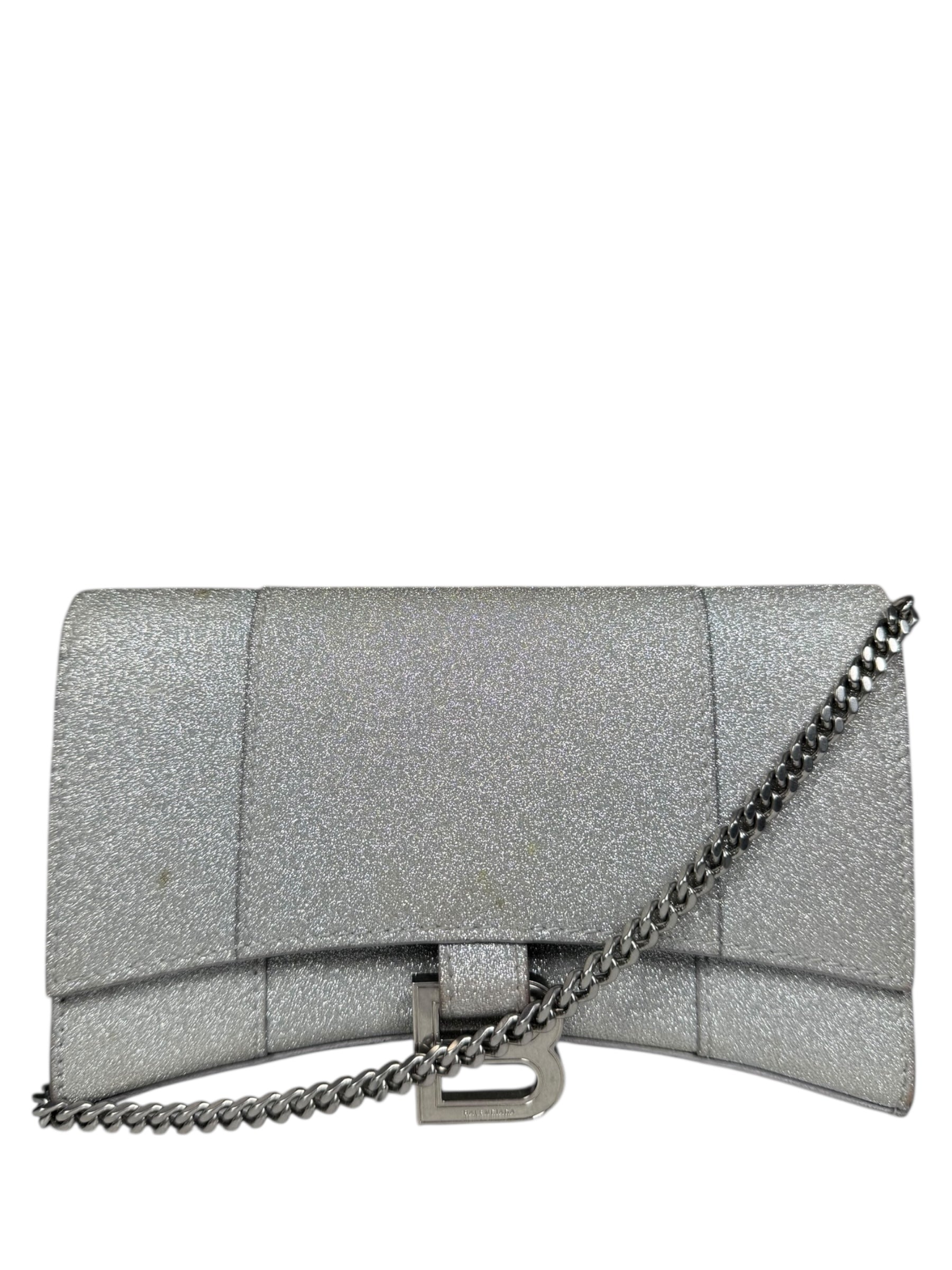 Balenciaga Hourglass Wallet On Chain XS